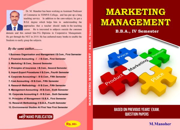 Marketing Management BBA